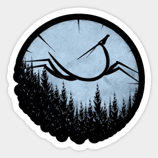 Through the woods Sticker